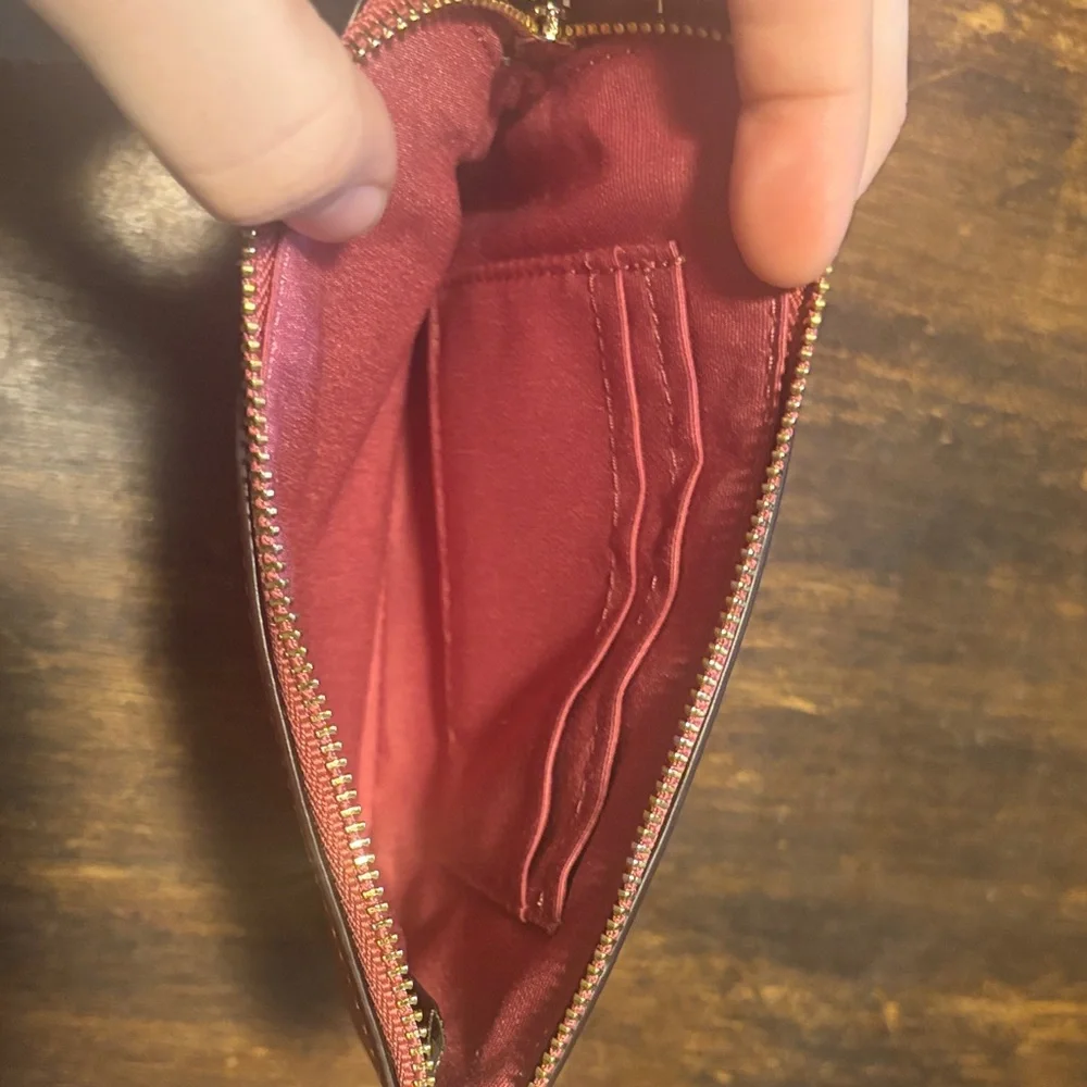 Coach Corner Zip Wristlet in Pink, NWOT - Picture 11 of 13